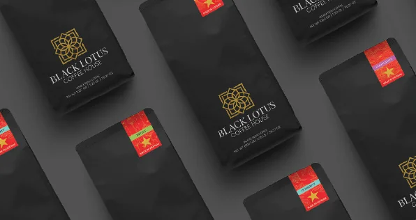 Black Lotus Coffee House bags